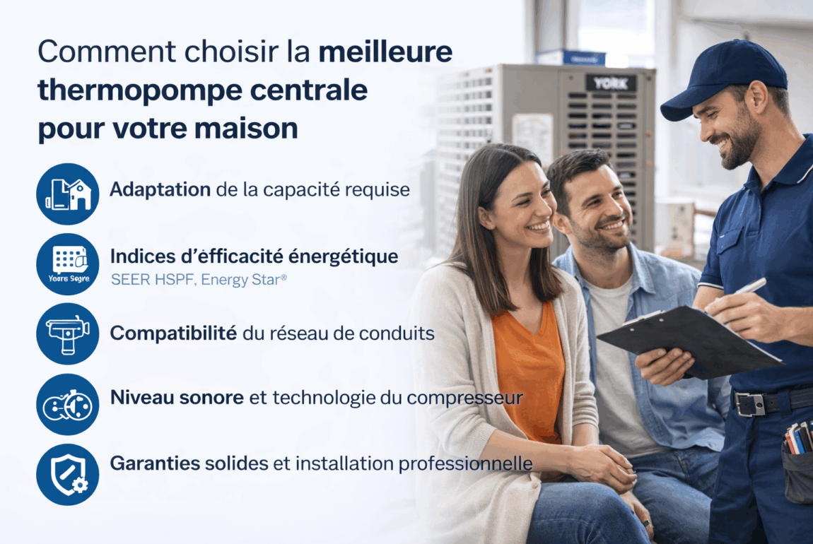 Choisir une thermopompe centrale pour la maison