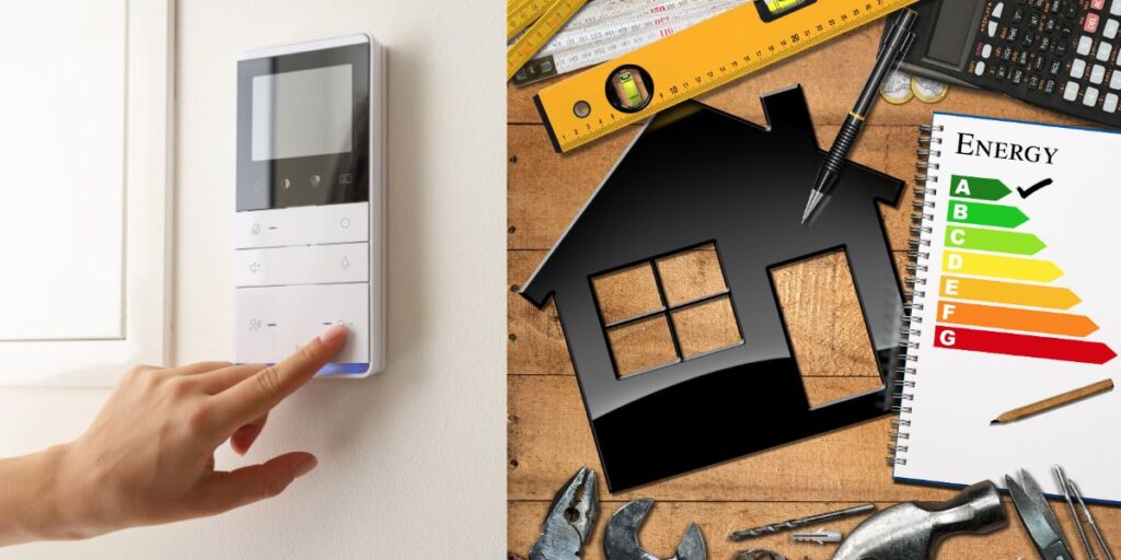 Réglage d’un thermostat et illustration de l’efficacité énergétique d’une maison