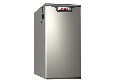 Fournaise au gaz verticale Lennox modèle EL196UH couleur grise avec panneau lisse