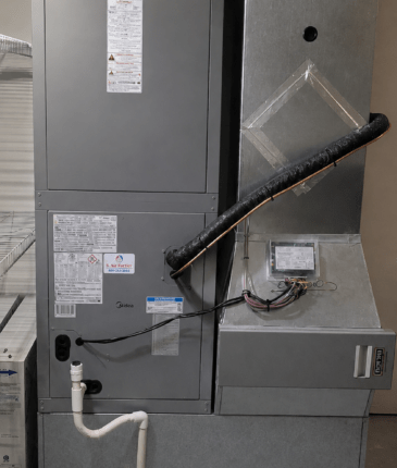 Fournaise Midea installée
