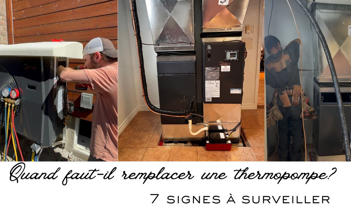 Quand faut-il remplacer une thermopompe? 7 signes à surveiller