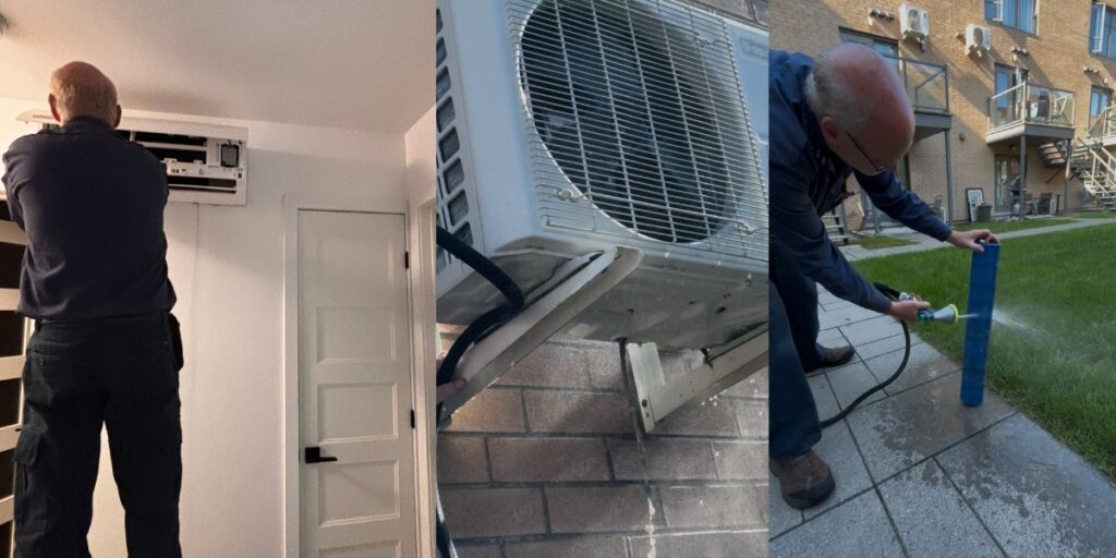 Exemples d’installation et d’entretien des unités d’une thermopompe