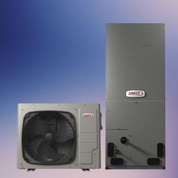 Système duo compact Lennox avec thermopompe et fournaise