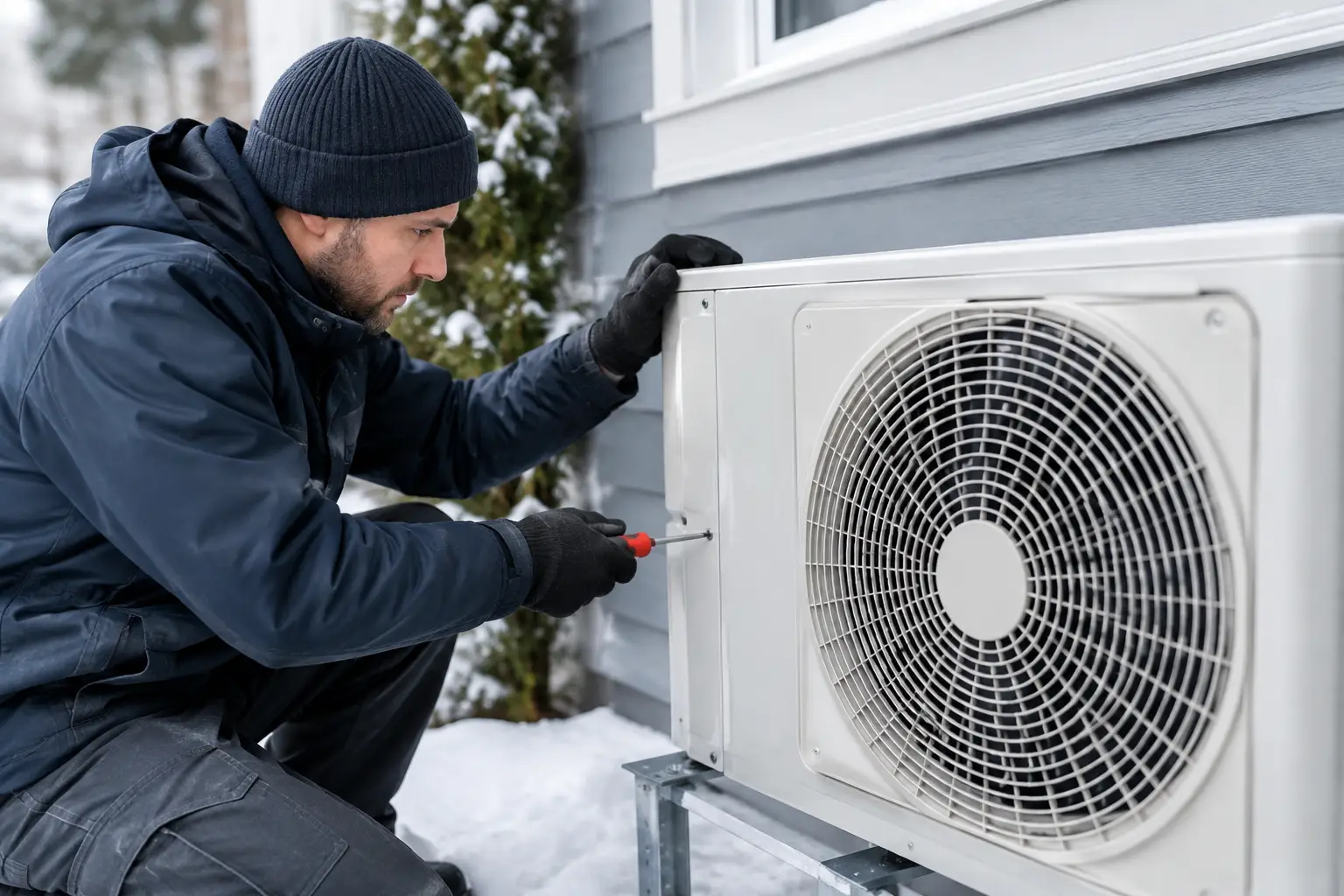 Entretien thermopompe avant hiver en 8 étapes